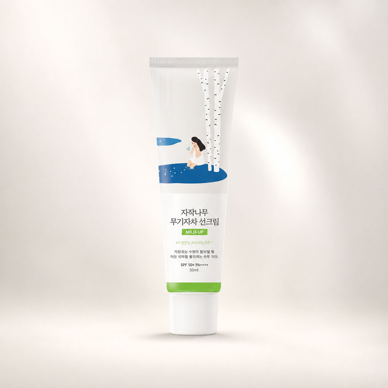 ضد آفتاب مینرال شیره توس راند لب Mild-Up SPF50+ حجم 50 میل